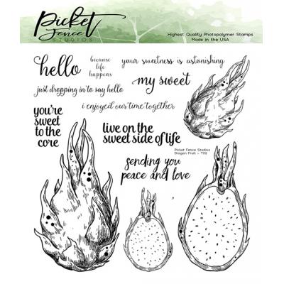 Picket Fence Studios Clear Stamps - Dragon Fruit